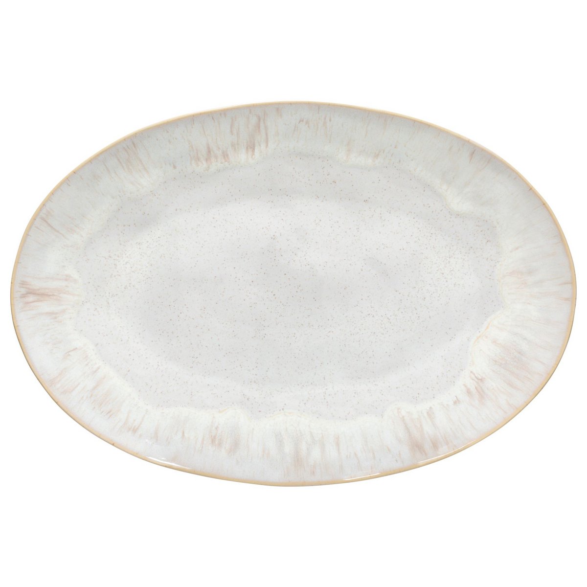 EIVISSA Oval platter 45cm sand beige GOA 451