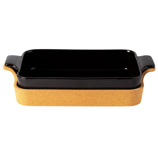 ENSEMBLE Rect. baker w/ cork tray 16 DR 391 black