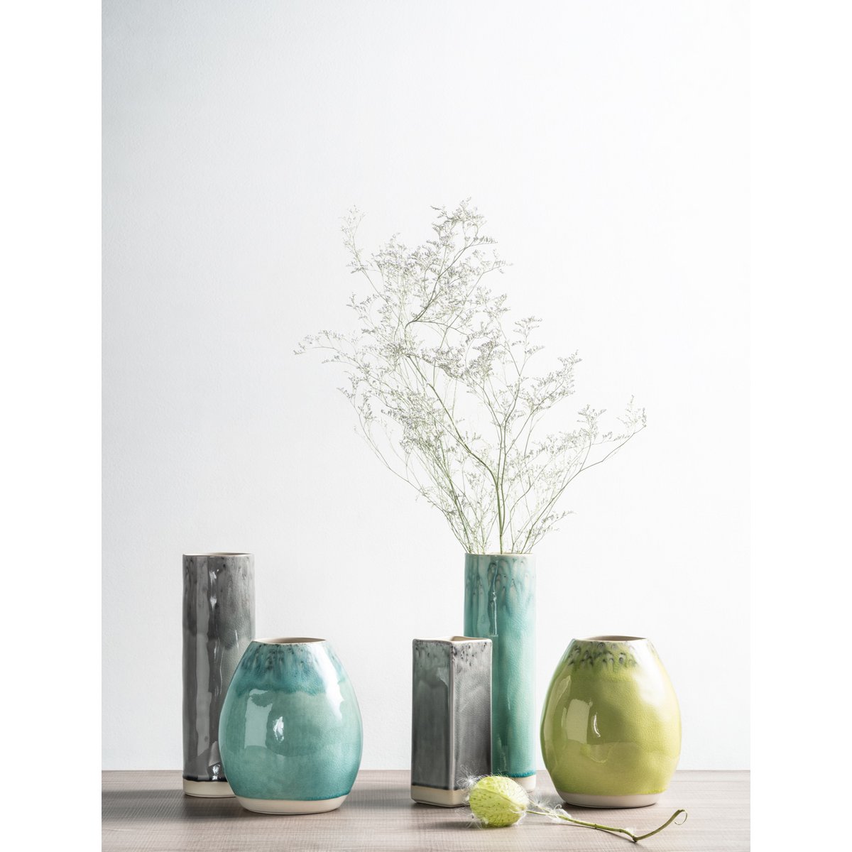 MADEIRA Cylinder vase 25 Lemon Green  NAV 251