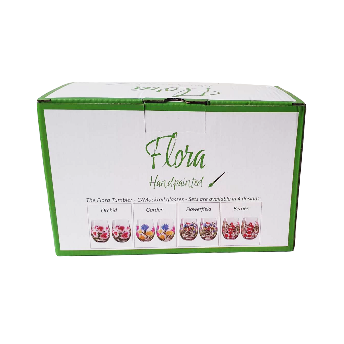 Flora Tumbler/Mocktailglas Orchidee, 450 ml, 2er-Pack, Geschenkbox