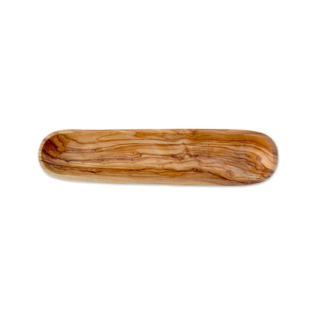 Baguette- & Olivenschale (ca. 30 cm) aus Olivenholz