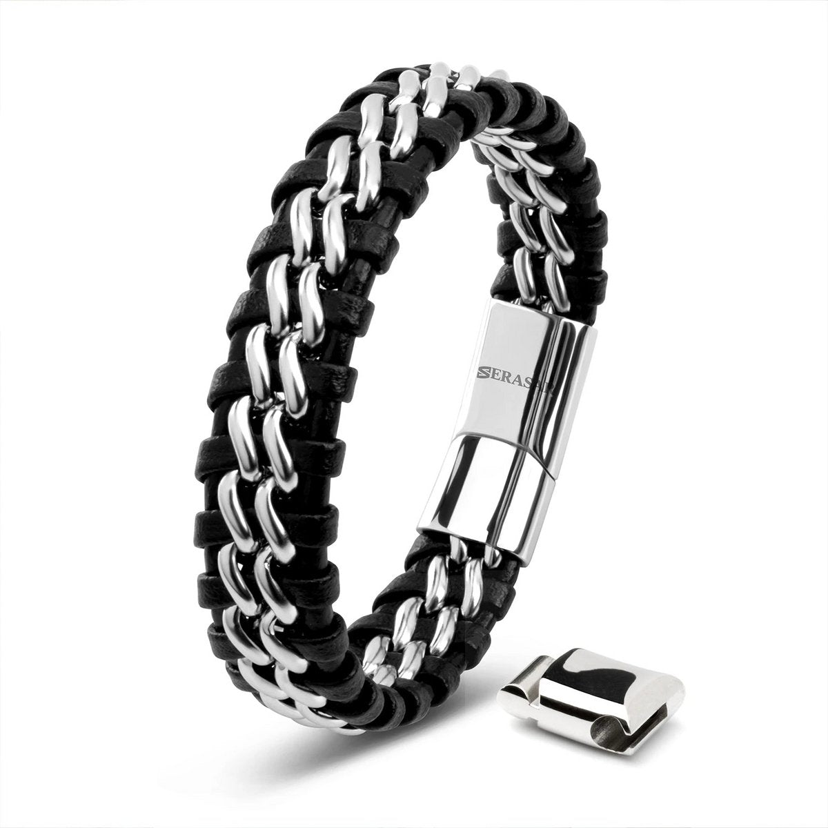 Lederarmband "Steel"