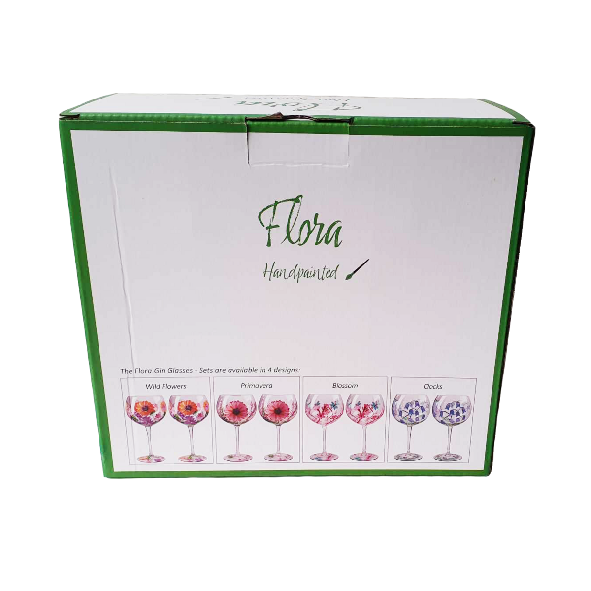 Flora Gin Glas Primavera, 650 ml, 2er-Pack, Geschenkbox