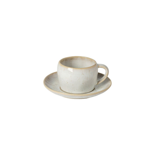 EIVISSA Teetasse und Untertasse sandbeige LNCS 02