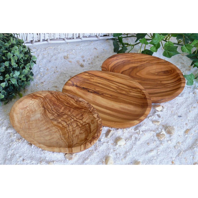 Schälchen oval 3er Set je Länge ca. 15 – 17 cm aus Olivenholz