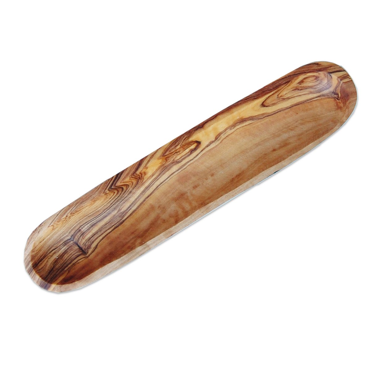 Baguette- & Olivenschale (ca. 30 cm) aus Olivenholz