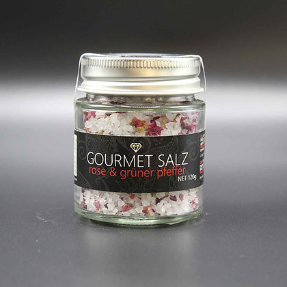 RITONKA - Gourmet Salz, Rose & Grüner Pfeffer, grob, 120g im Glas