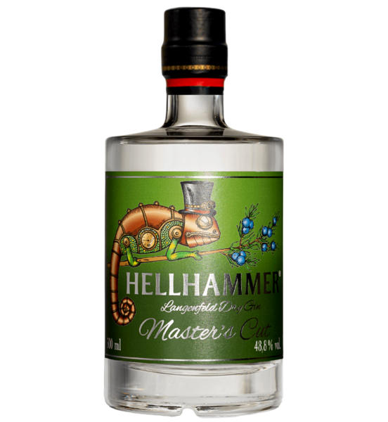 HELLHAMMER - Langenfeld Dry Gin Master`s Cut, Hand bottled, 48,8% Vol., 500ml