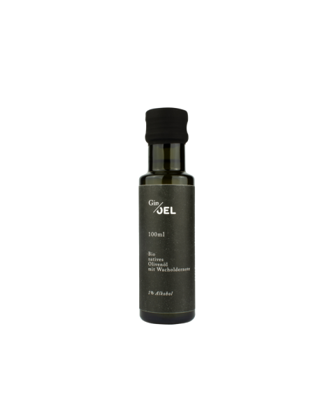 OELBerlin - GinOEL, Bio natives Olivenöl mit Wacholdernote, 100ml Flasche